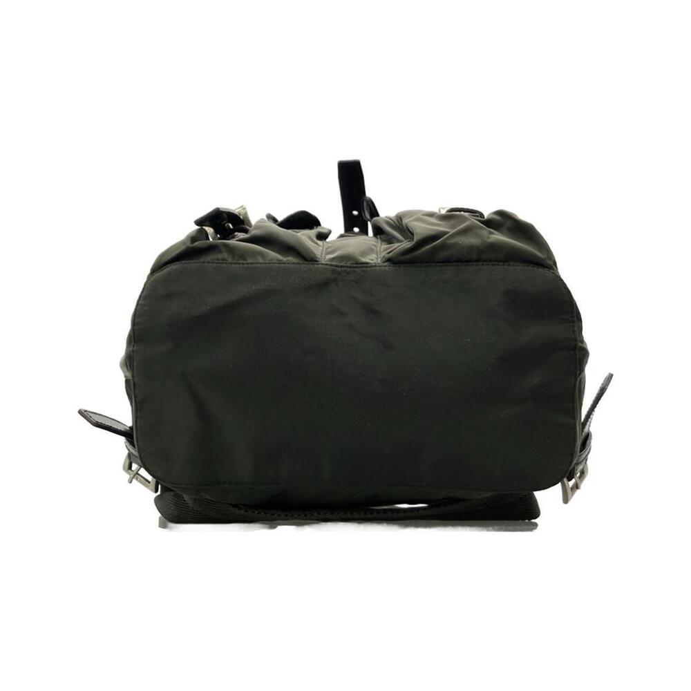 Prada Tessuto leather backpack nylon Vela trim Green - Picture 4 of 6
